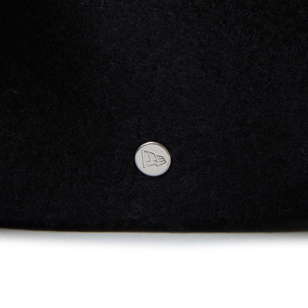 New Era Branded Black Wool Beret