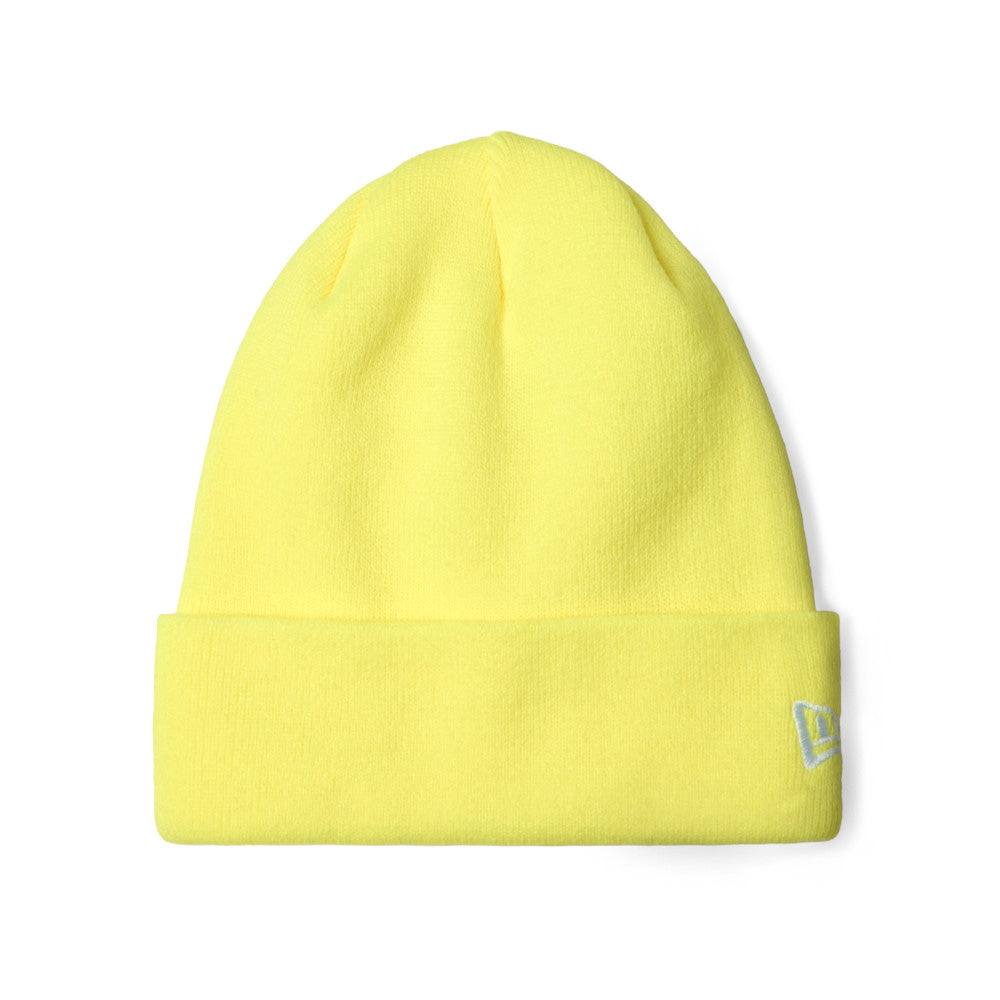 New Era Basic Neon Yellow Cuff Knit Beanie