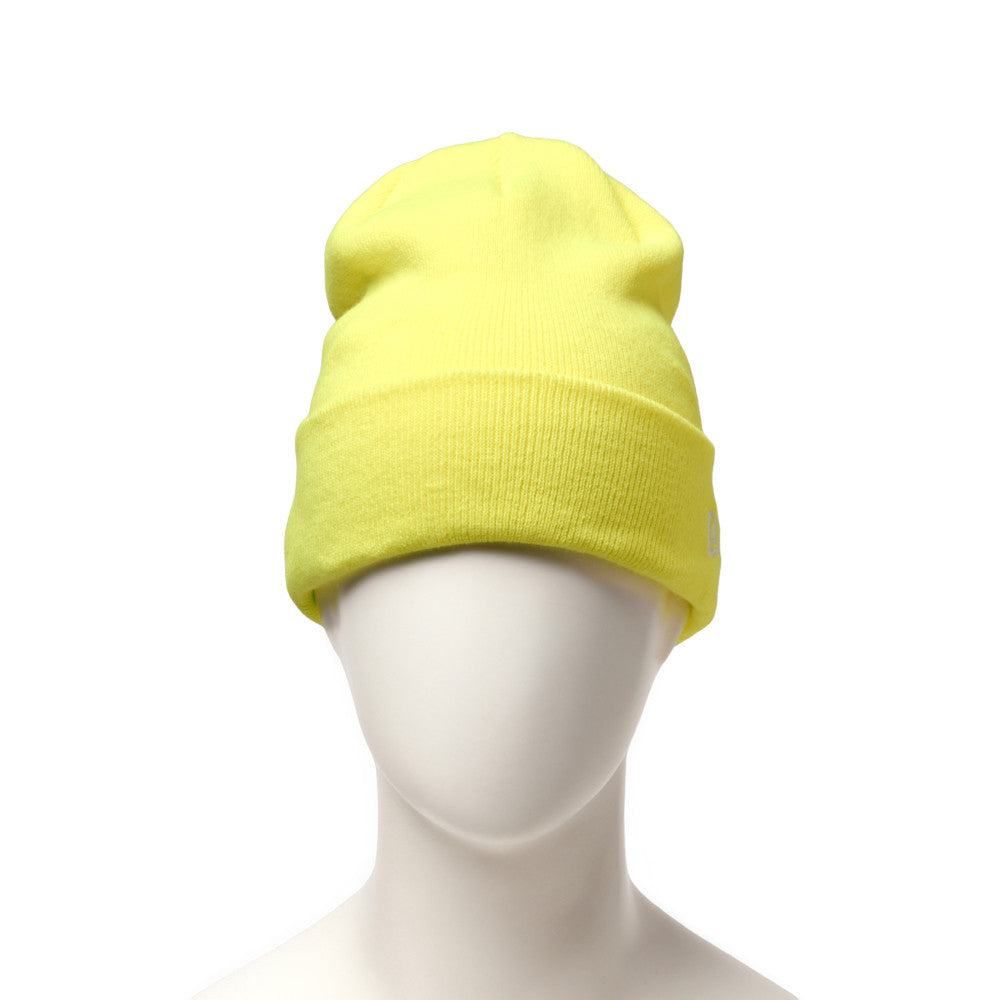 New Era Basic Neon Yellow Cuff Knit Beanie