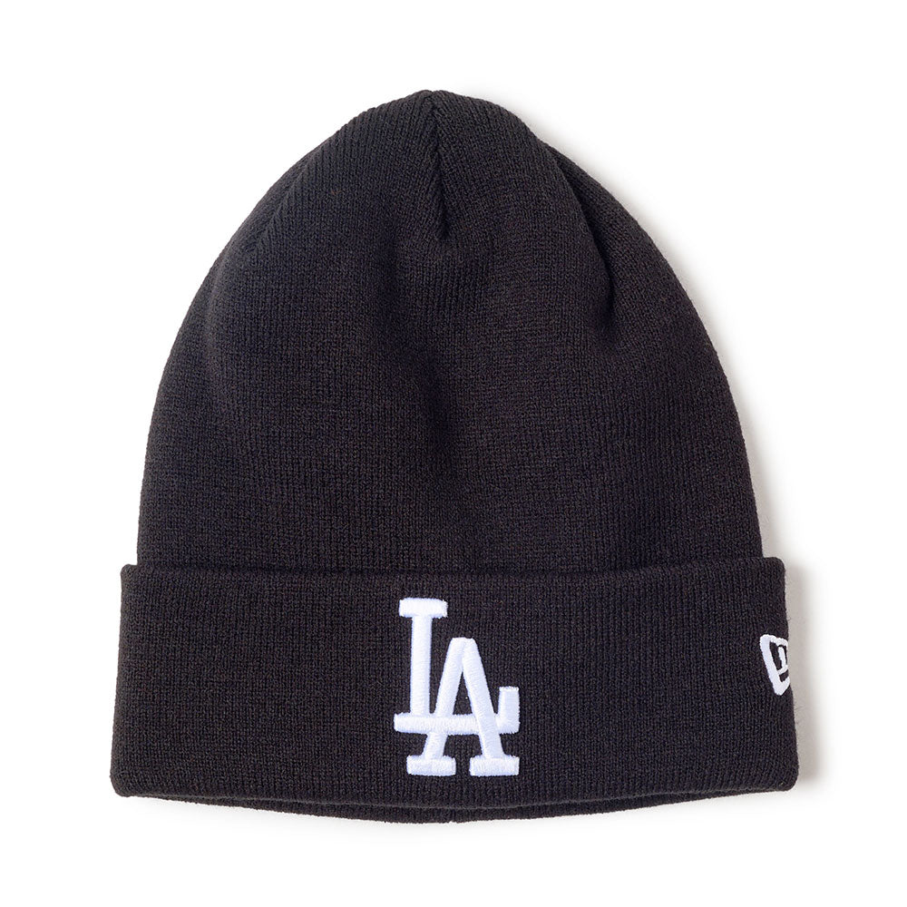 New Era Los Angeles Dodgers Black Basic Cuff Knit Beanie