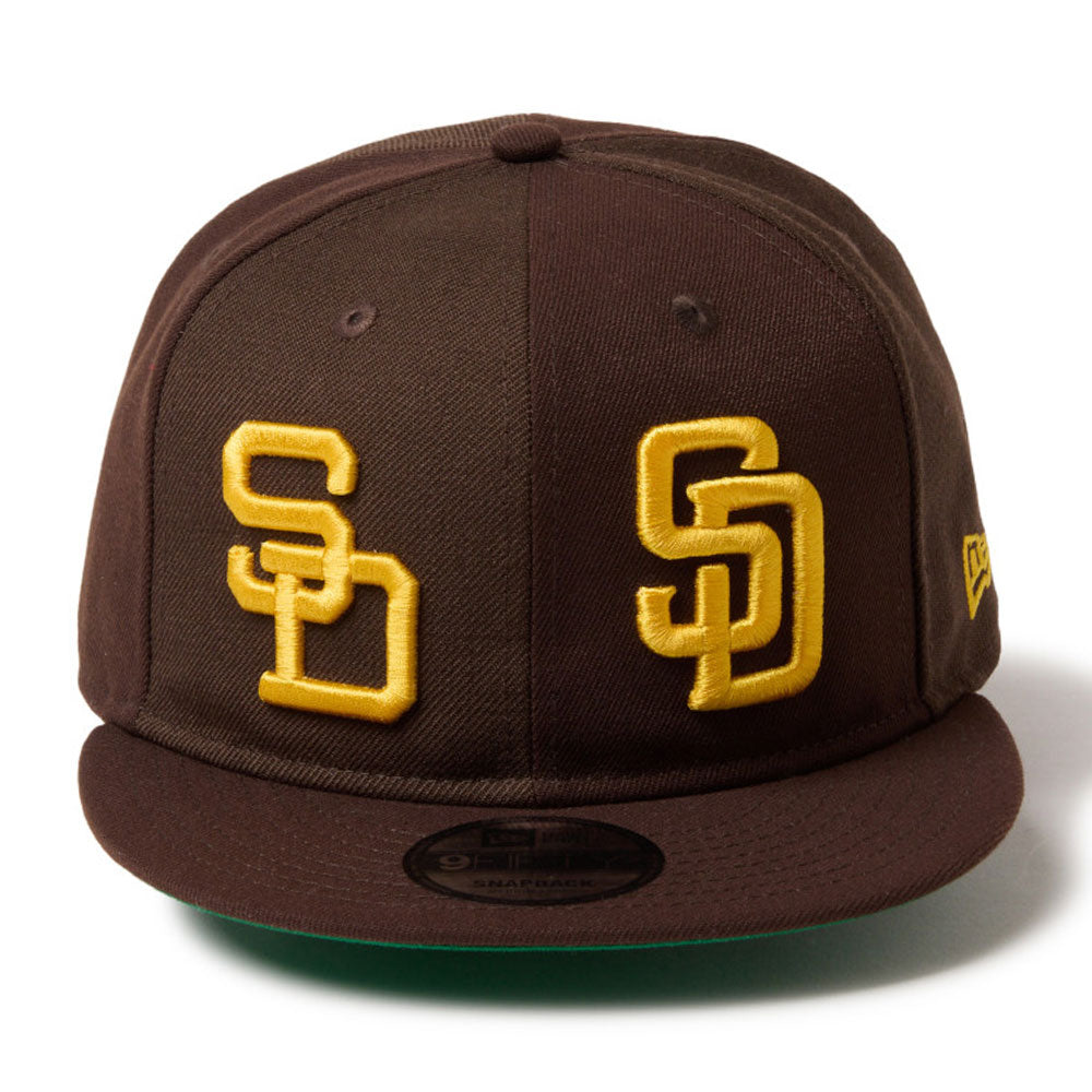 New Era San Diego Padres Double Logo Brown 9FIFTY Snapback Cap