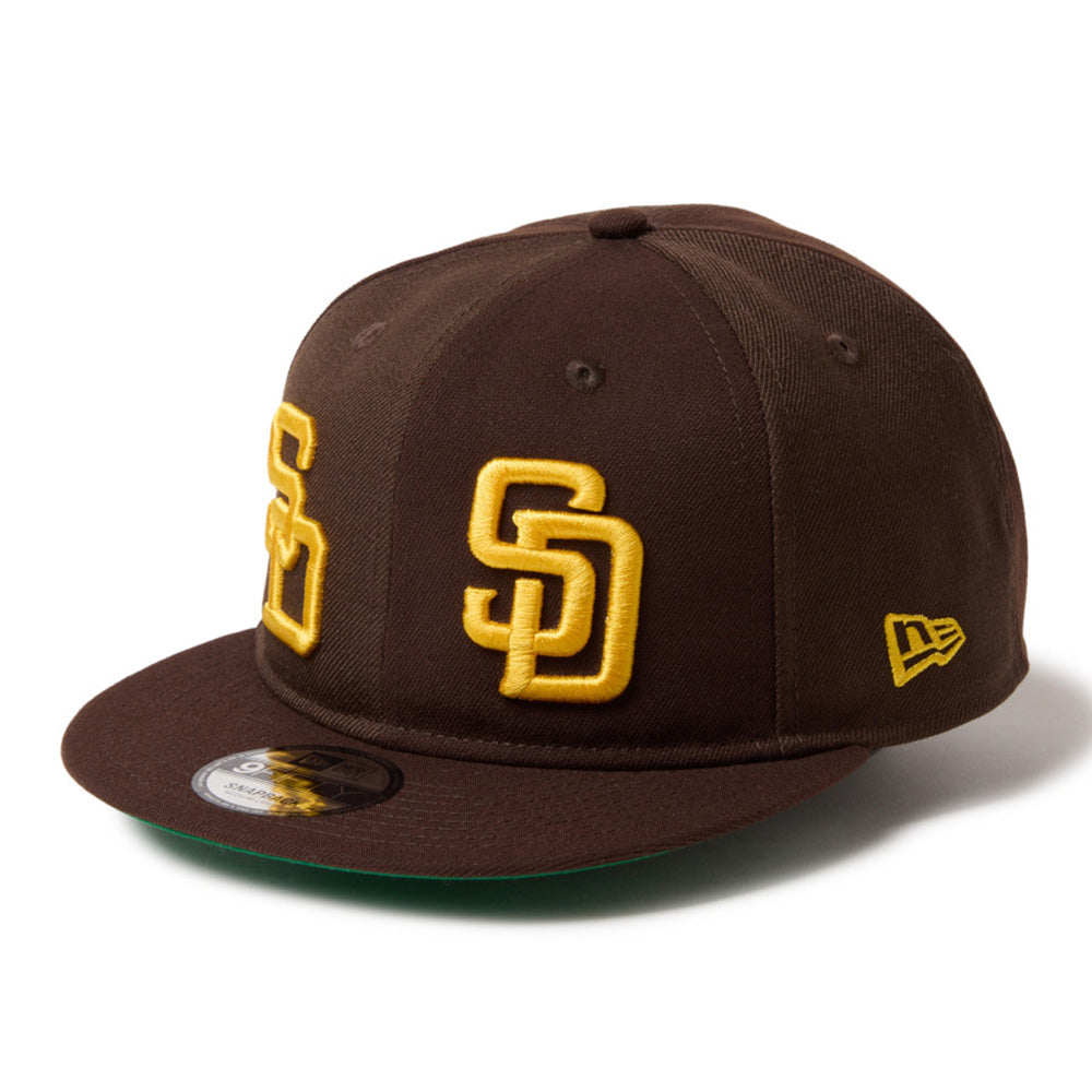 New Era San Diego Padres Double Logo Brown 9FIFTY Snapback Cap