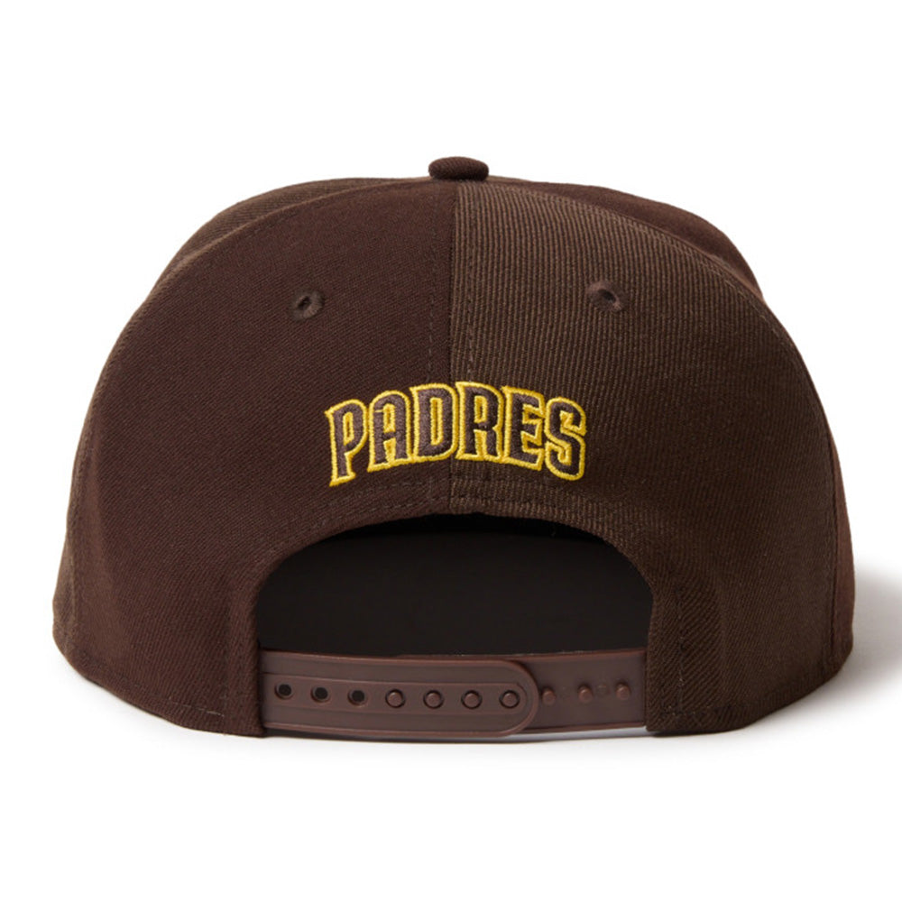 New Era San Diego Padres Double Logo Brown 9FIFTY Snapback Cap