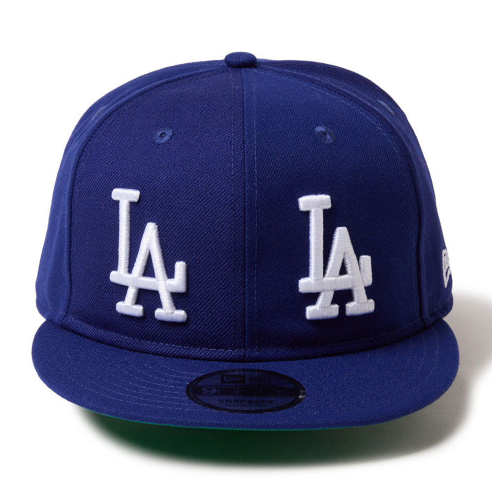 New Era Los Angeles Dodgers Double Logo Royal Blue 9FIFTY Snapback Cap