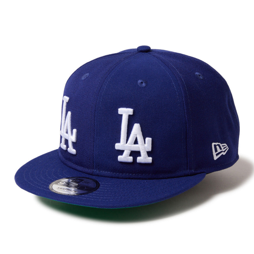 New Era Los Angeles Dodgers Double Logo Royal Blue 9FIFTY Snapback Cap