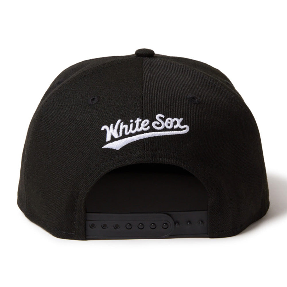 New Era Chicago White Sox Double Logo Black 9FIFTY Snapback Cap