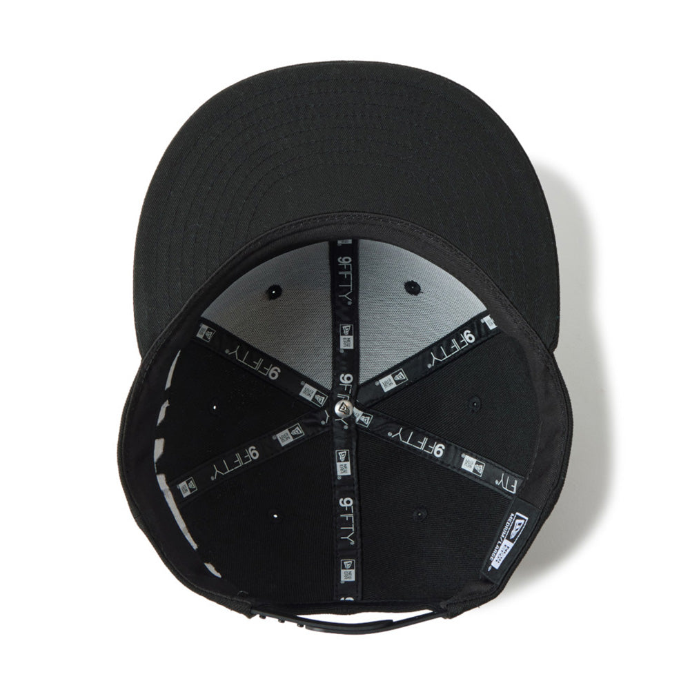 New Era Wordmark Essential Black 9FIFTY Snapback Cap