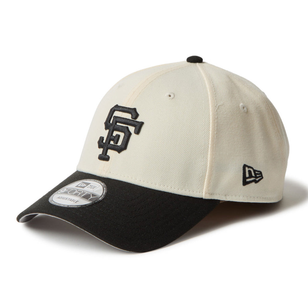 New Era San Francisco Giants Two Tone Chrome White 9FORTY Velcro Strap Adjustable Cap