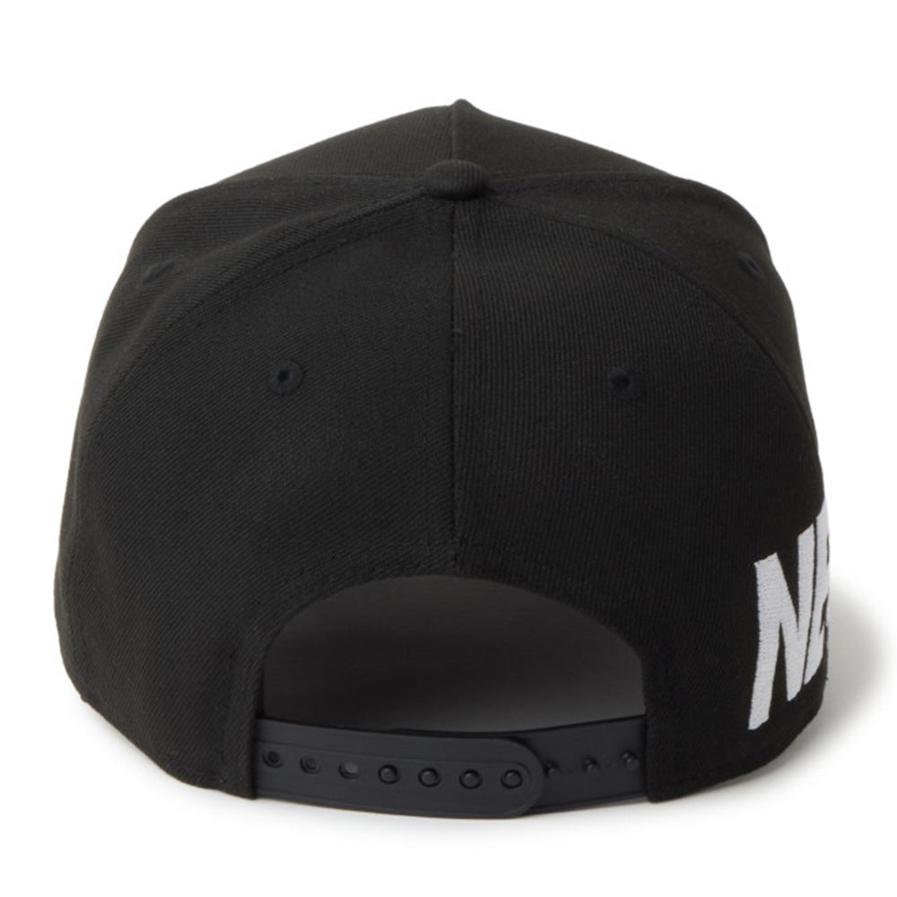 New Era Wordmark Essential Black 9FORTY A-Frame Snapback Cap