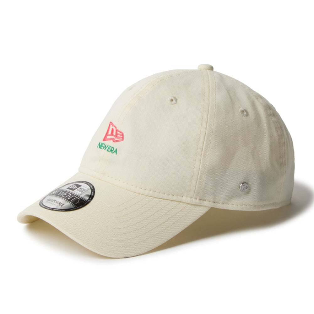 New Era Flag and Wordmark Cream 9TWENTY Adjustable Cap