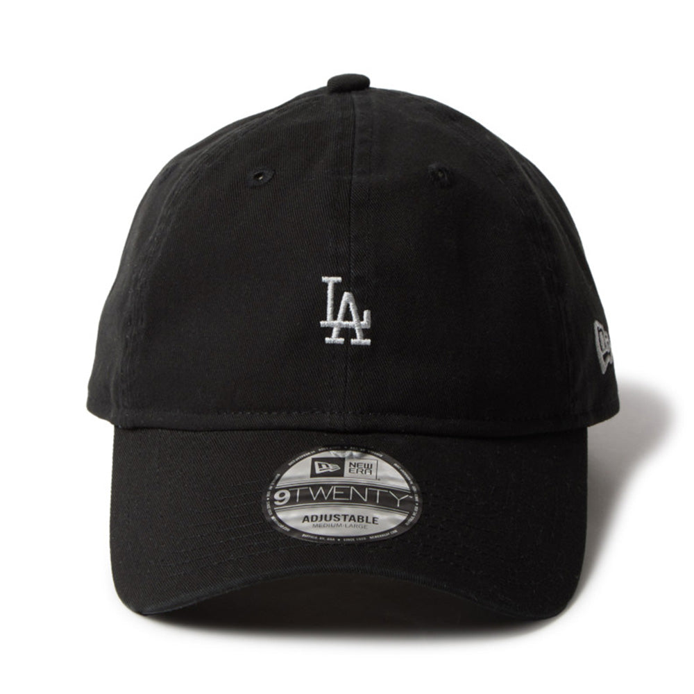 New Era Los Angeles Dodgers Mini Logo Black 9TWENTY Adjustable Cap