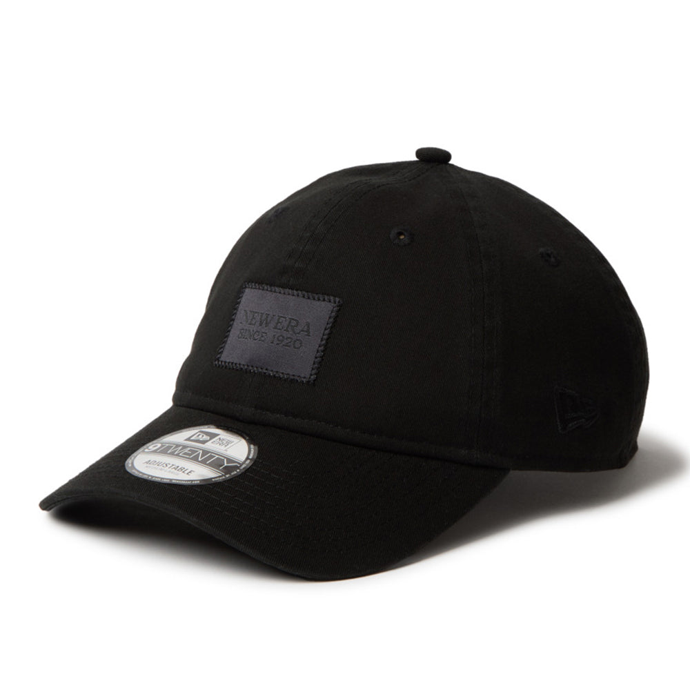 New Era Logo Black Woven Patch 9TWENTY Adjustable Cap