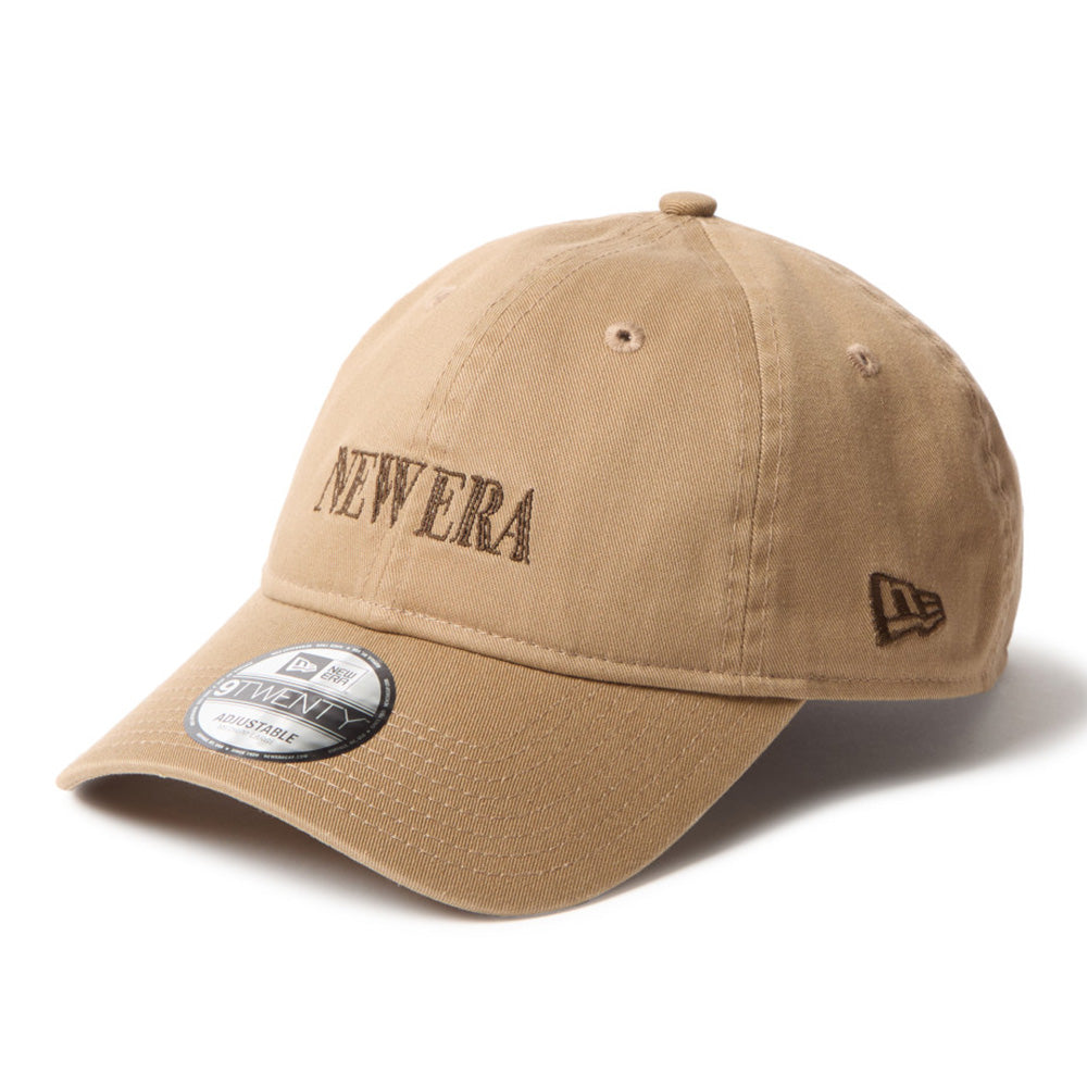 New Era Wordmark Neon Logo Khaki 9TWENTY Adjustable Cap
