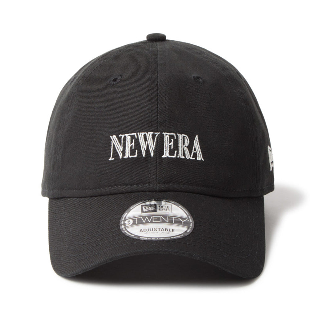 New Era Wordmark Neon Logo Black 9TWENTY Adjustable Cap
