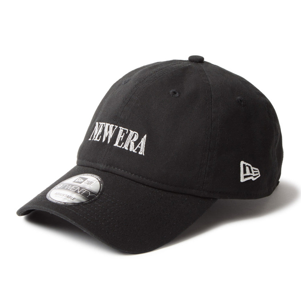 New Era Wordmark Neon Logo Black 9TWENTY Adjustable Cap