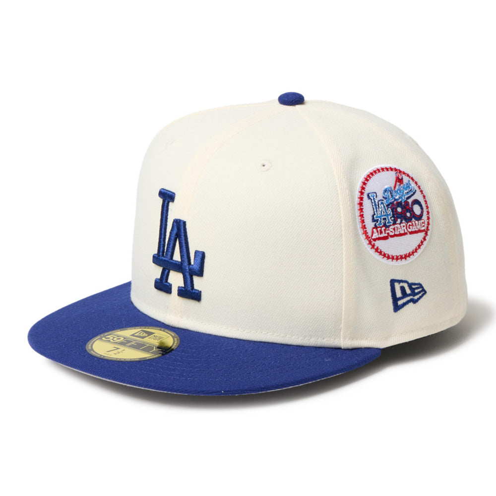 New Era Los Angeles Dodgers Two Tone Chrome White 59FIFTY Fitted Cap
