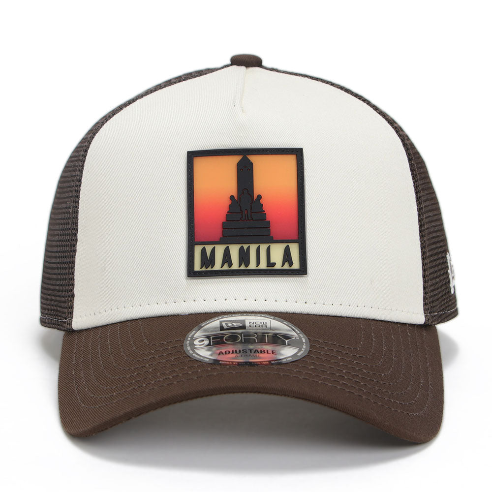 New Era Rizal Monument PH Exclusive Chrome White Walnut 9FORTY A-Frame Trucker Snapback Cap