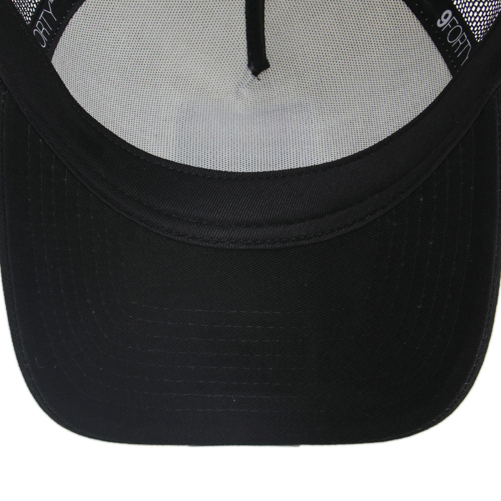 New Era Kalesa PH Exclusive Chrome White Black 9FORTY A-Frame Trucker Snapback Cap