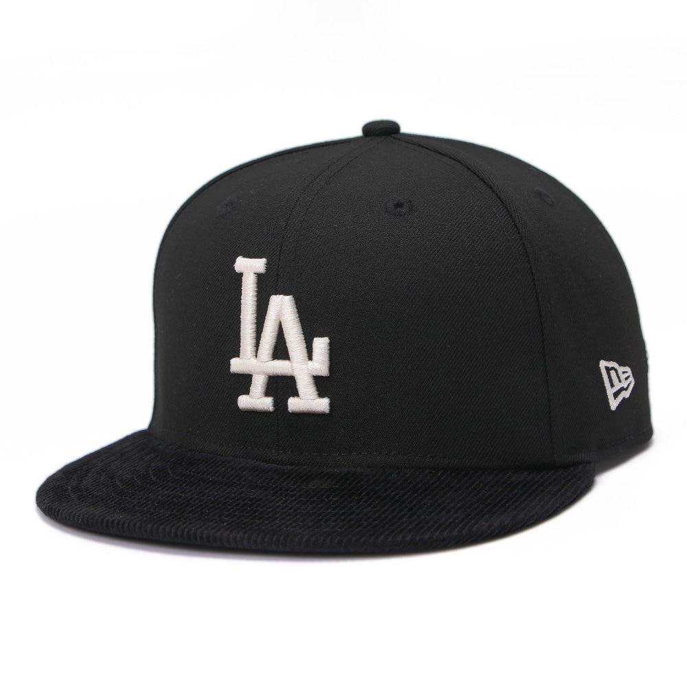 New Era Los Angeles Dodgers Corduroy Black Seasonal Core 9FIFTY Snapback Cap
