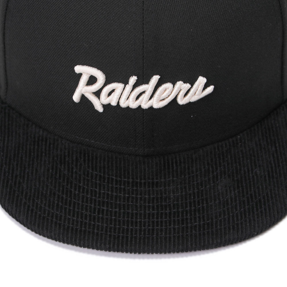New Era Las Vegas Raiders Corduroy Black Seasonal Core 9FIFTY Snapback Cap