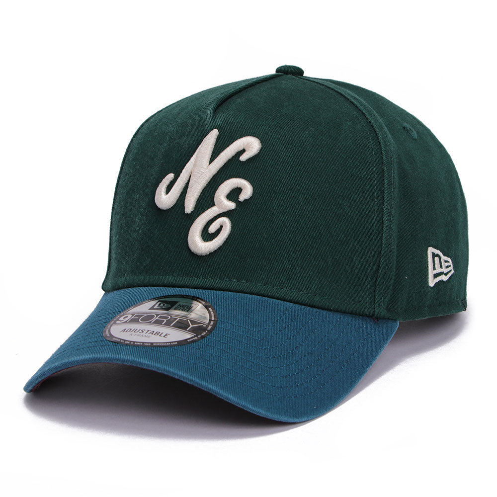 New Era Script Seasonal Core Dark Green Cadet Blue 9FORTY Adjustable Cap (PH EXCLUSIVE)