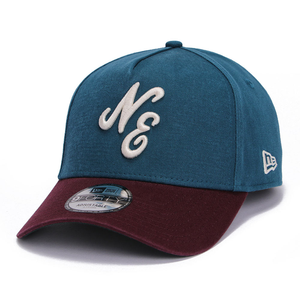 New Era Script Seasonal Core Cadet Blue Damson 9FORTY Adjustable Cap (PH EXCLUSIVE)