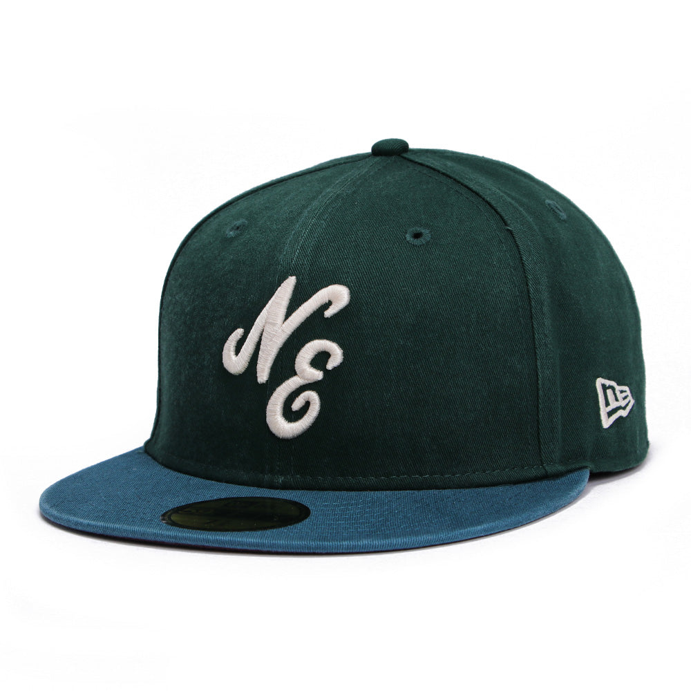 New Era Script Seasonal Core Dark Green Cadet Blue 59FIFTY Fitted Cap (PH EXCLUSIVE)