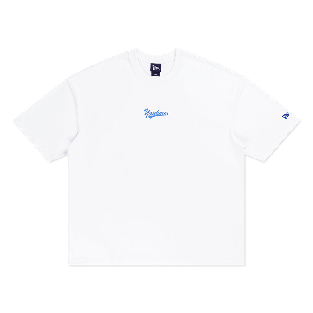 New Era New York Yankees Soft Serve Graphic White Oversized Short Sleeve T-Shirt