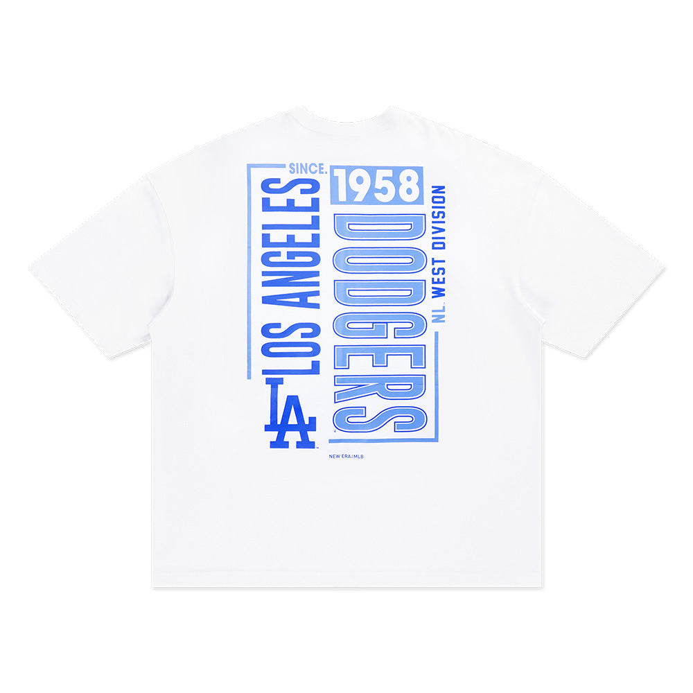 New Era Los Angeles Dodgers Graphic White Oversized COOLERA Short Sleeve T-Shirt
