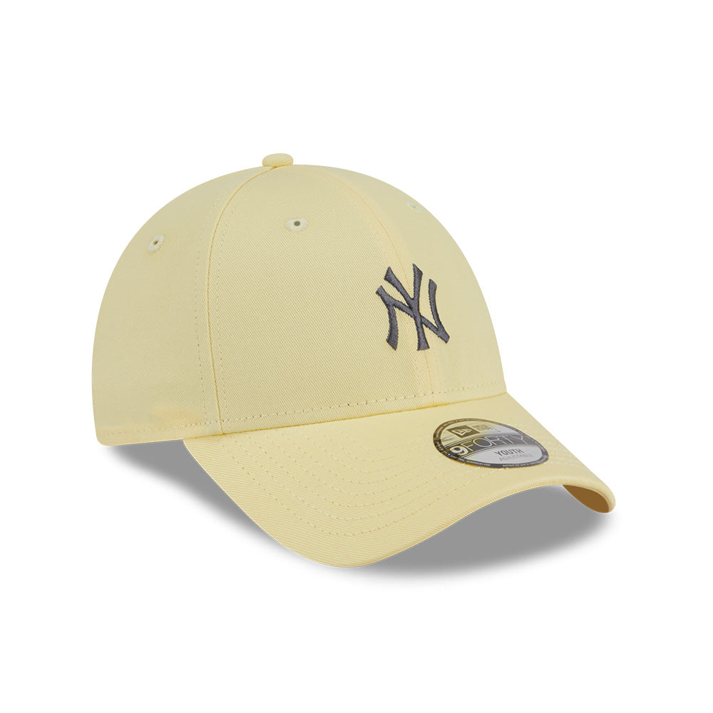 New Era New York Yankees Color Era SS26 Baby Yellow Youth 9FORTY Adjustable Cap
