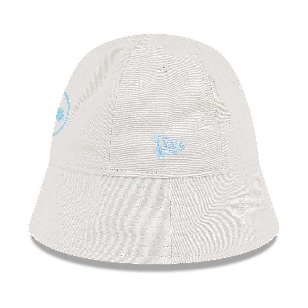 New Era Script Jelly Pack SS26 Vintage Stone Explorer Sailor Brim Bucket Hat