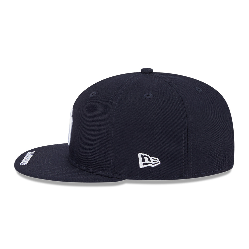 New Era New York Yankees Visor Wordmark Navy 9FIFTY Snapback Cap