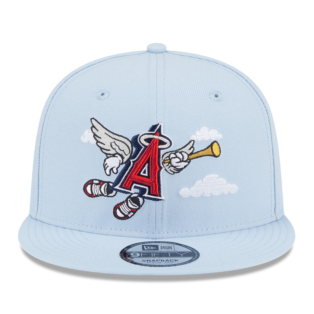 New Era Los Angeles Angels Major League Baseball Cartoon Soft Blue 9FIFTY Snapback Cap
