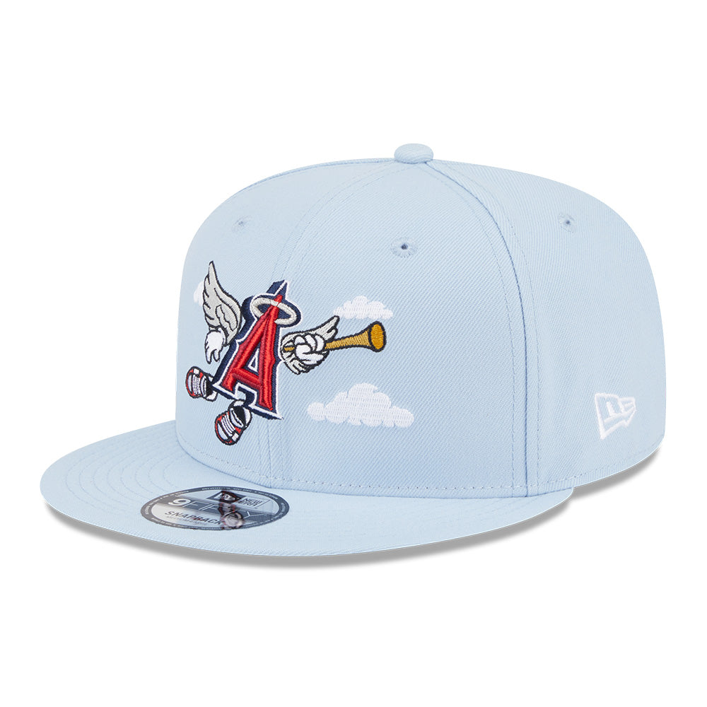 New Era Los Angeles Angels Major League Baseball Cartoon Soft Blue 9FIFTY Snapback Cap