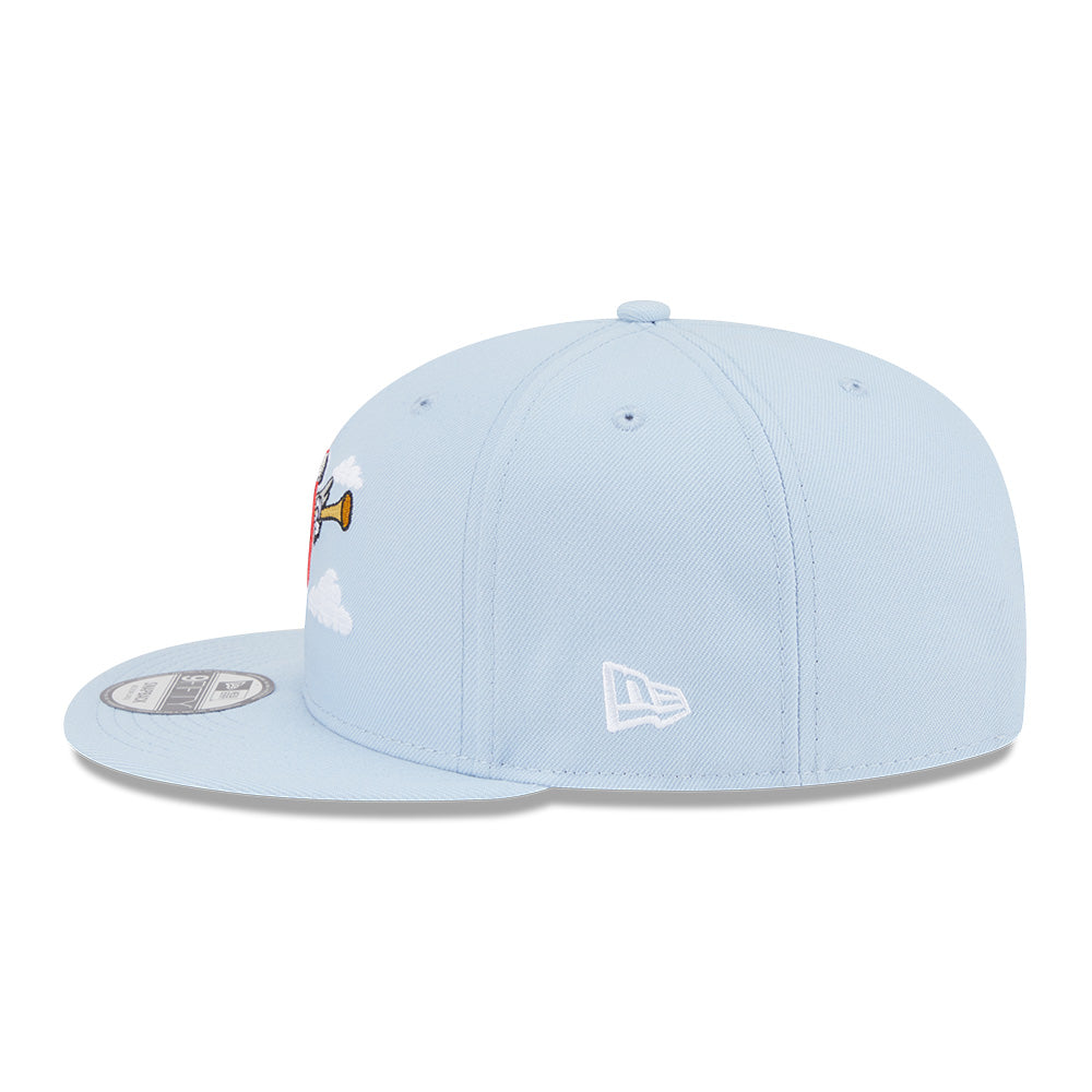 New Era Los Angeles Angels Major League Baseball Cartoon Soft Blue 9FIFTY Snapback Cap