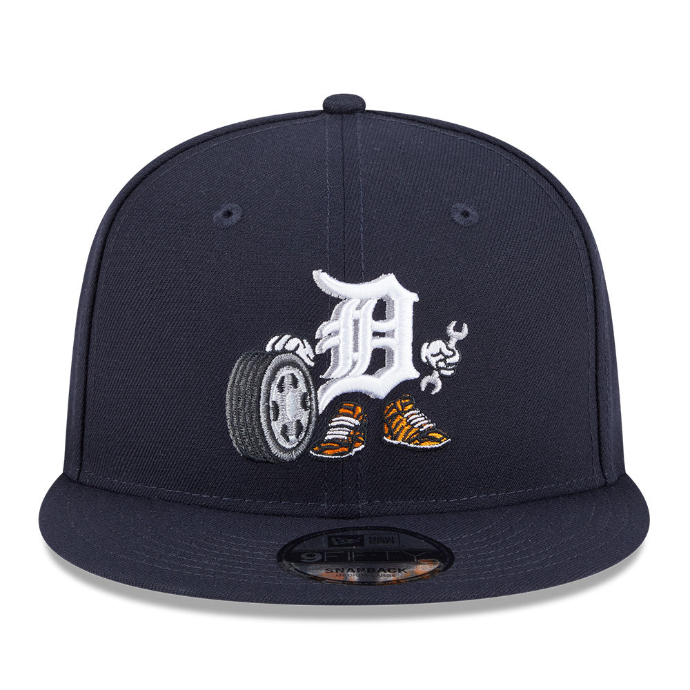 Detroit Tigers Major League Baseball Cartoon Navy 9FIFTY Snapback Cap