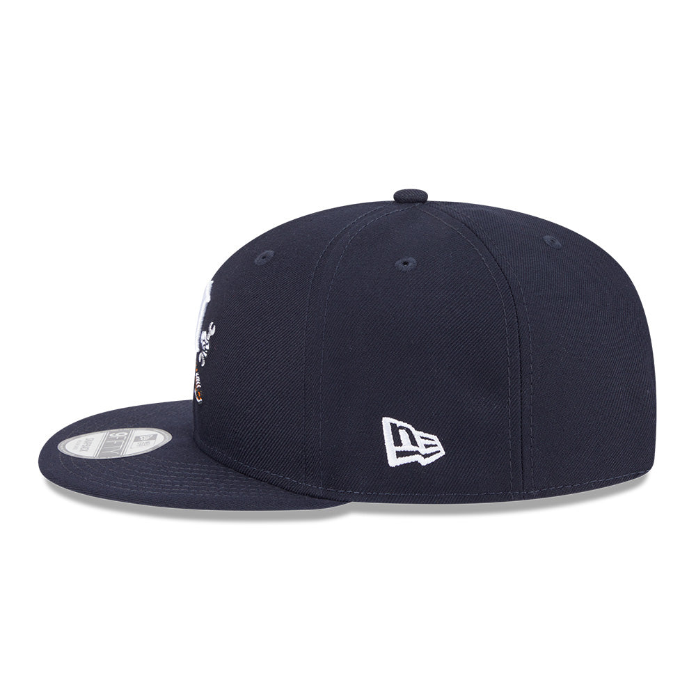 Detroit Tigers Major League Baseball Cartoon Navy 9FIFTY Snapback Cap