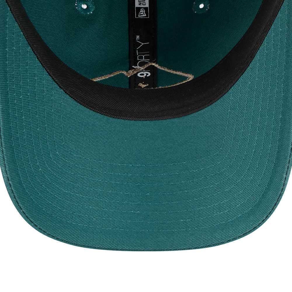 New Era Outdoor Mountain Logo SS26 Pine Needle Green 9FORTY Unstructured Adjustable Cap