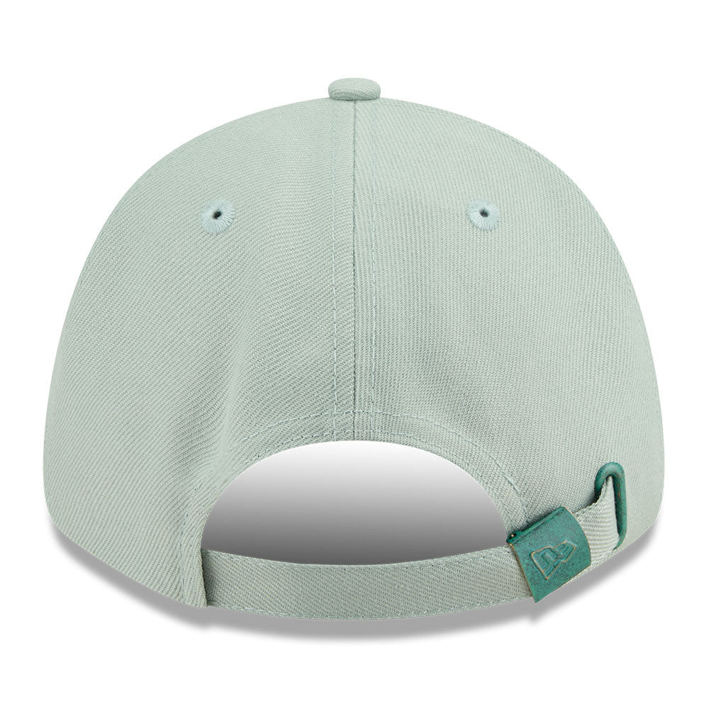 New Era NE Script Metal Bronze Badge Everest Green 9FORTY Unstructured Adjustable Cap