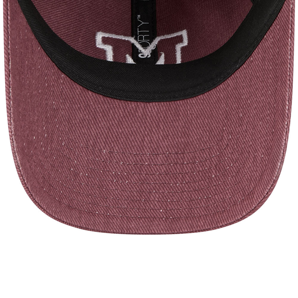 New Era Milwaukee Brewers Varsity Burgundy 9FORTY Unstructured Adjustable Cap