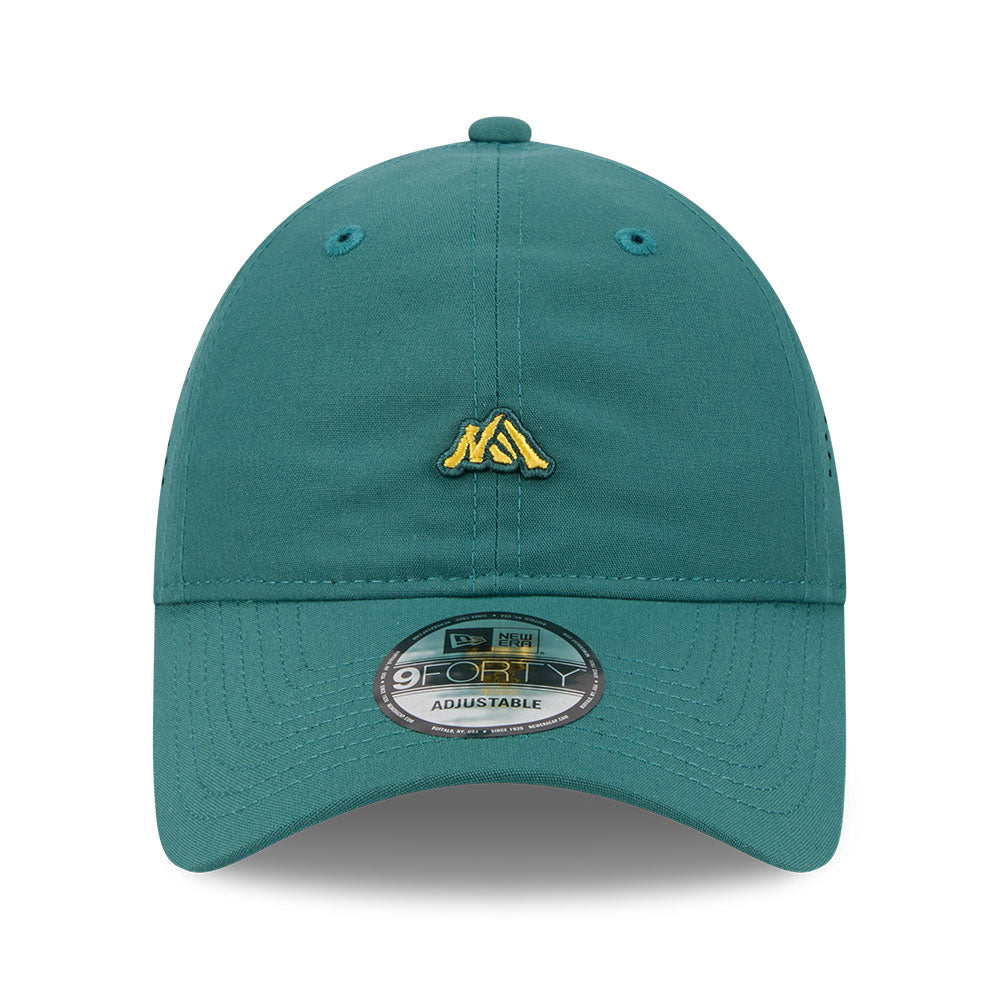 New Era Mini Mountain Logo SS26 Pine Needle Green 9FORTY Unstructured Adjustable Cap