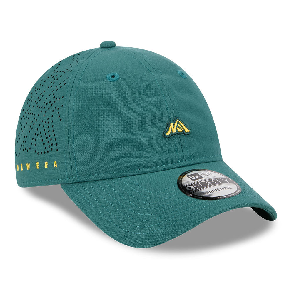 New Era Mini Mountain Logo SS26 Pine Needle Green 9FORTY Unstructured Adjustable Cap