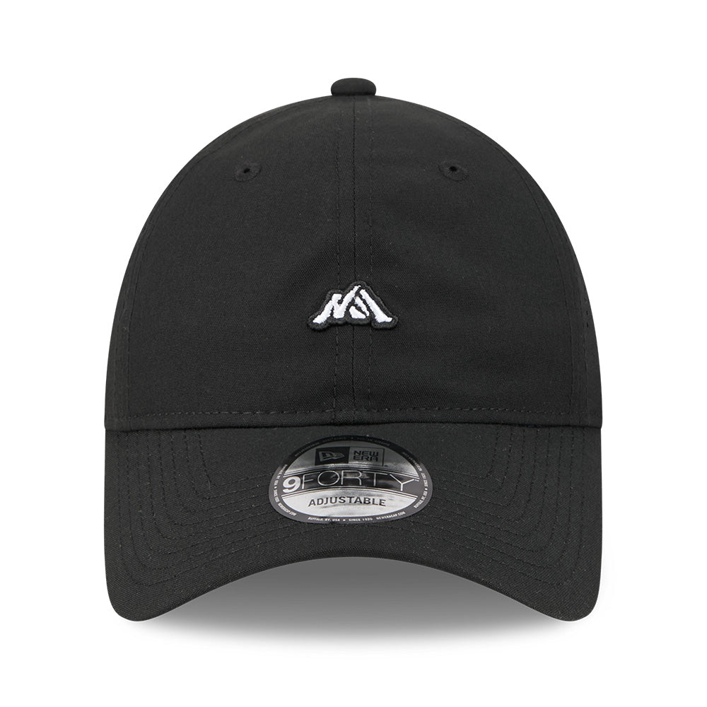 New Era Mini Mountain Logo SS26 Black 9FORTY Unstructured Adjustable Cap