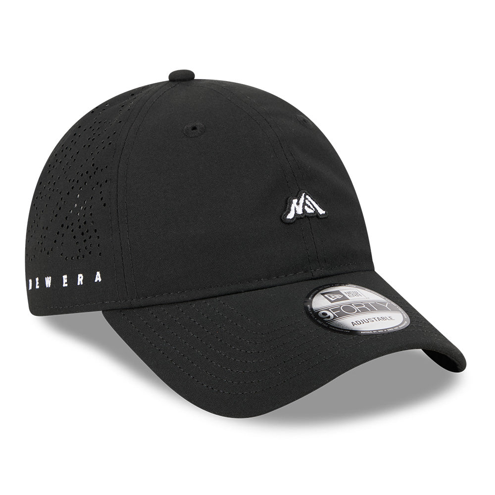 New Era Mini Mountain Logo SS26 Black 9FORTY Unstructured Adjustable Cap