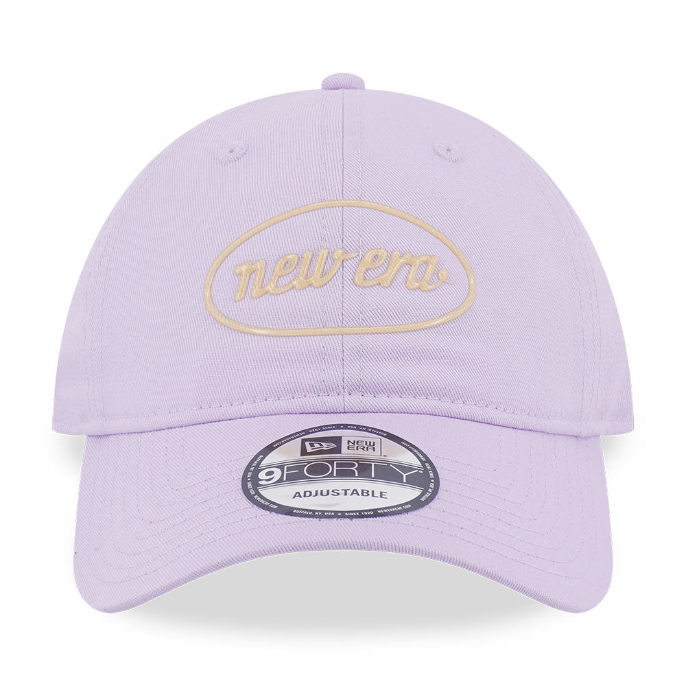 New Era Script Jelly Pack SS26 Pastel Lilac 9FORTY Unstructured Adjustable Cap