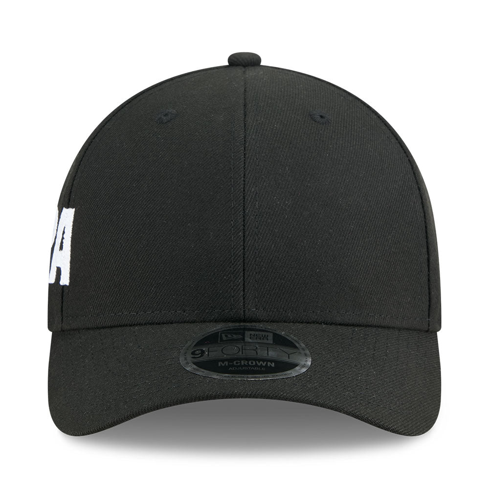 New Era Wordmark Basic SS26 Black 9FORTY M-Crown Adjustable Cap