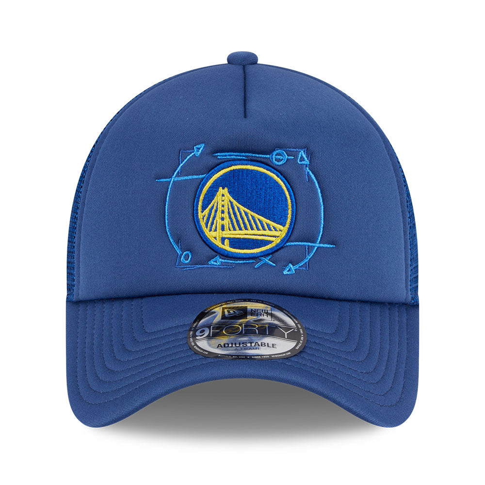 Golden State Warriors NBA Street Game Navy 9FORTY A-Frame Trucker Snapback Cap