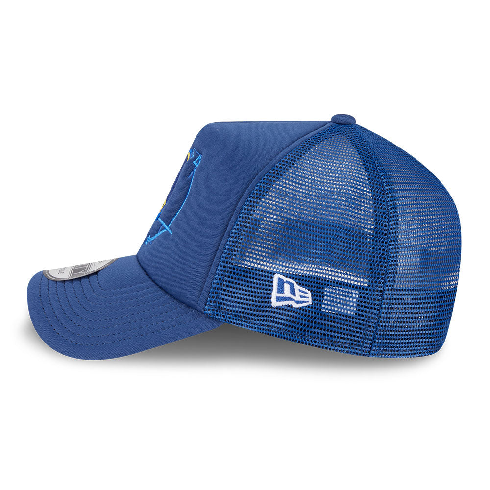 Golden State Warriors NBA Street Game Navy 9FORTY A-Frame Trucker Snapback Cap