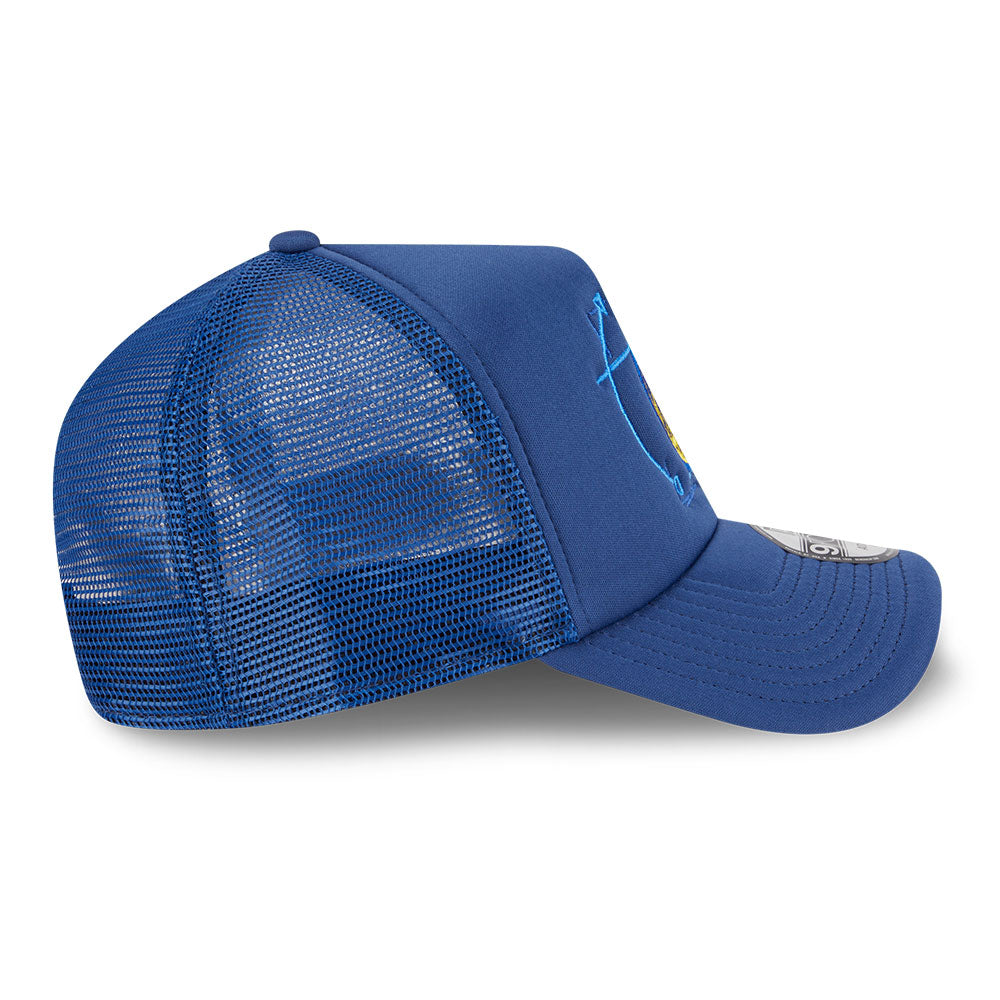 Golden State Warriors NBA Street Game Navy 9FORTY A-Frame Trucker Snapback Cap