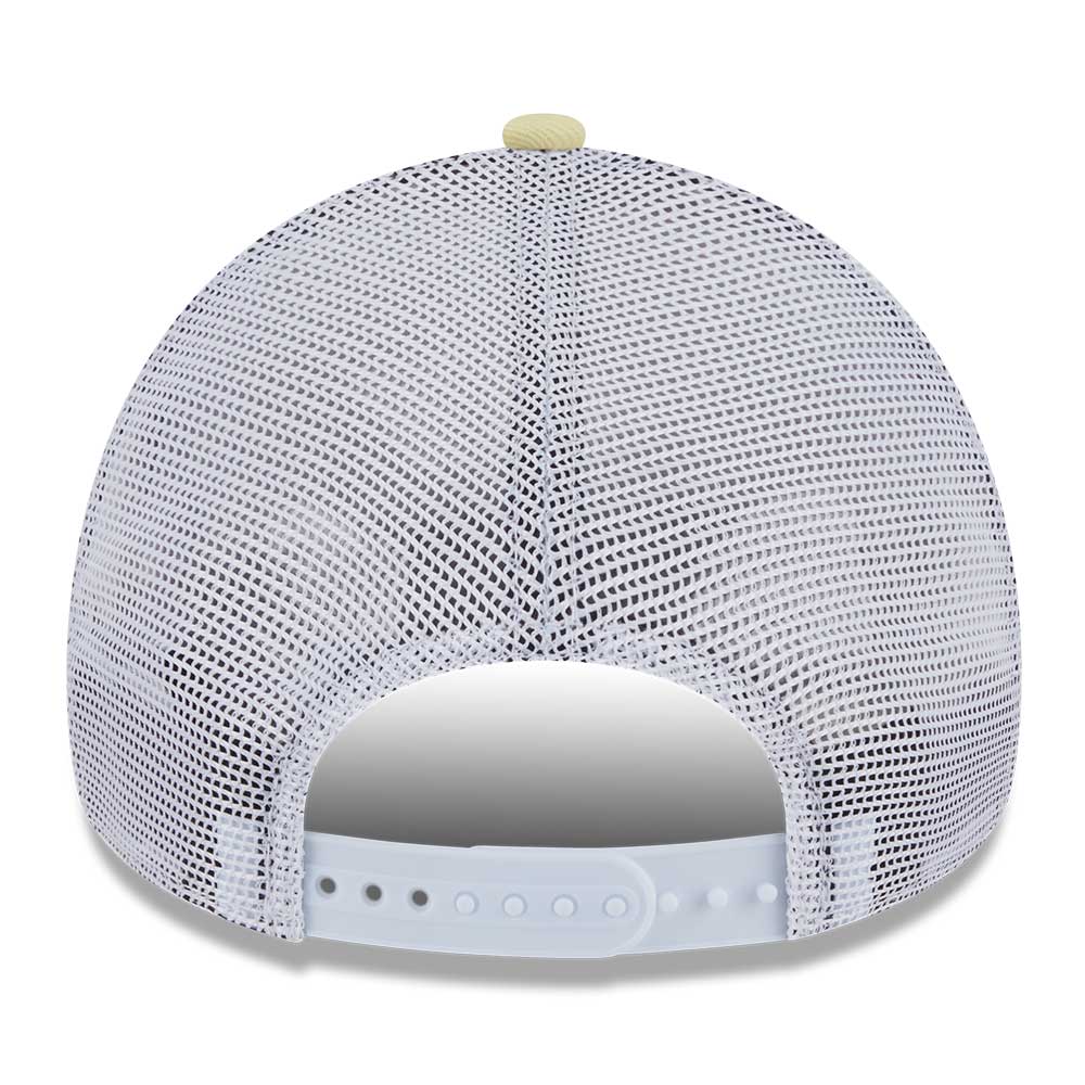 New Era New York Yankees Color Era SS26 Baby Yellow White 9FORTY A-Frame Trucker Cap